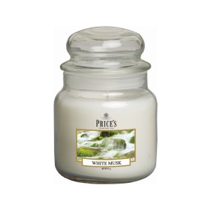 Αρωματικό κερί σε γυάλινο δοχείο White Musk