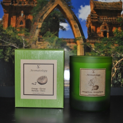 Φυτικό αρωματικό κερί Aromatology Naranja &amp; Clavo